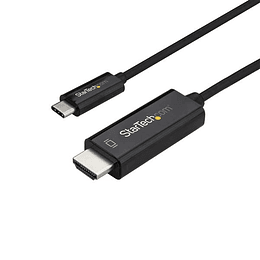 Cable Adaptador de 1m USB-C a HDMI 4K 60Hz - Negro - Cable USB Tipo C a HDMI - Cable Conversor de Video USBC