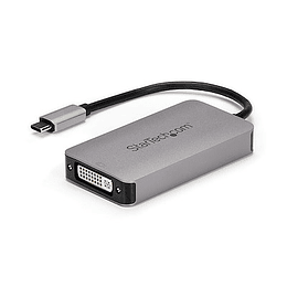 Adaptador USB-C a DVI - Conversor USB Tipo C a DVI con Doble Enlace - Convertidor Activo
