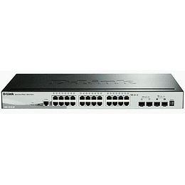 Switch D-Link 24 Puertos Conmutador gestion inteligente 4SFP DGS-1510
