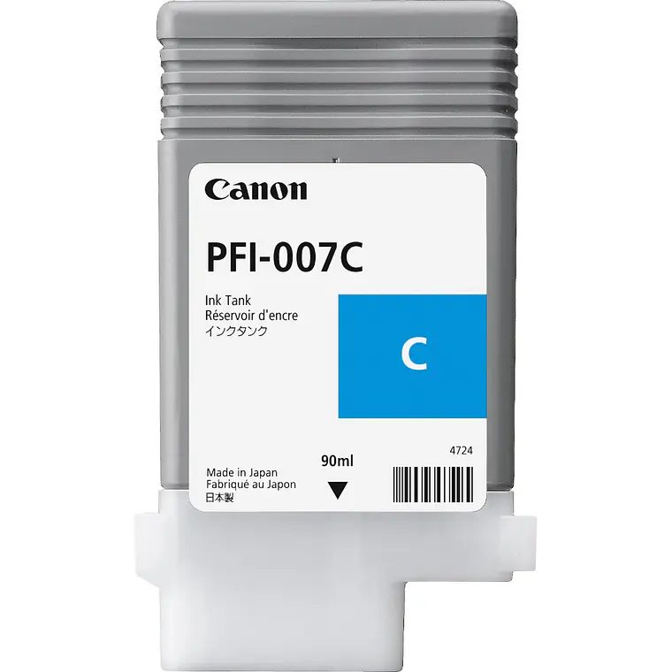 Cartucho de Tinta Canon PFI-007C Color Cian 90ml 1