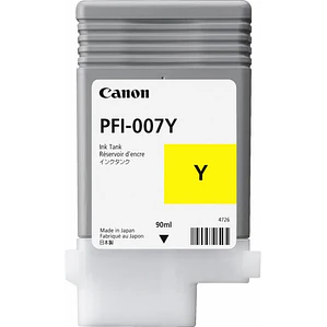 Cartucho de Tinta Canon PFI-007Y Color Amarillo 2146C001P 90ml