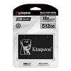 Disco duro 512GB interno SSD | Kingston KC600 2.5“ Unidad auto encriptada