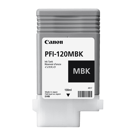 Cartucho de tinta Canon PFI-120MBK color negro mate | 2884C001 