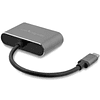 Adaptador USB-C a VGA y HDMI - 2en1 - 4K 30Hz - Gris Espacial - Adaptador Gráfico Externo USB Tipo C