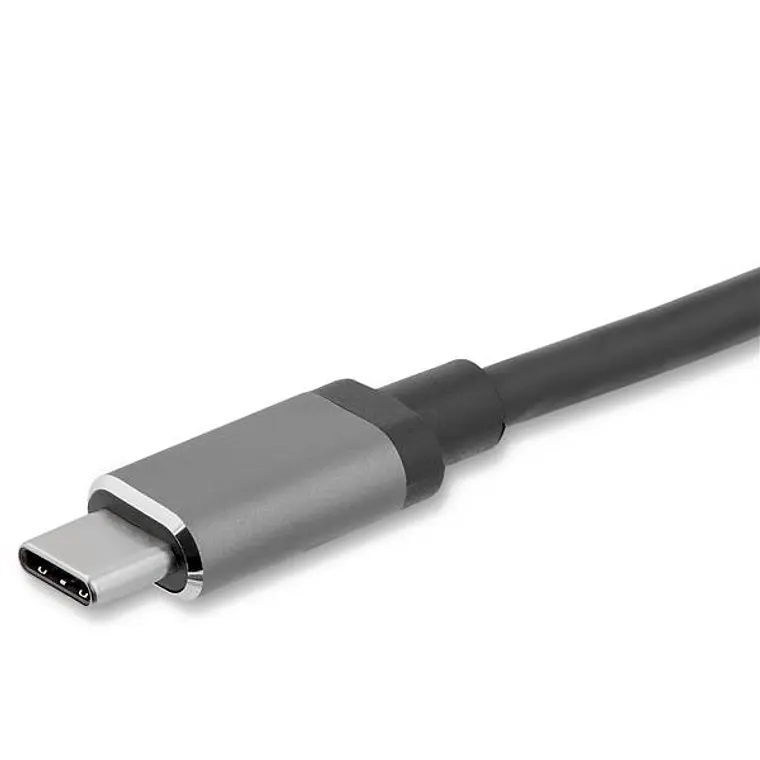 Adaptador USB-C a VGA y HDMI - 2en1 - 4K 30Hz - Gris Espacial - Adaptador Gráfico Externo USB Tipo C 3