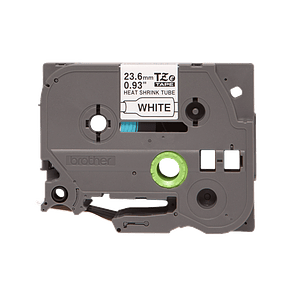 Cinta Brother HSe251 termorretráctil. Texto negro sobre fondo blanco