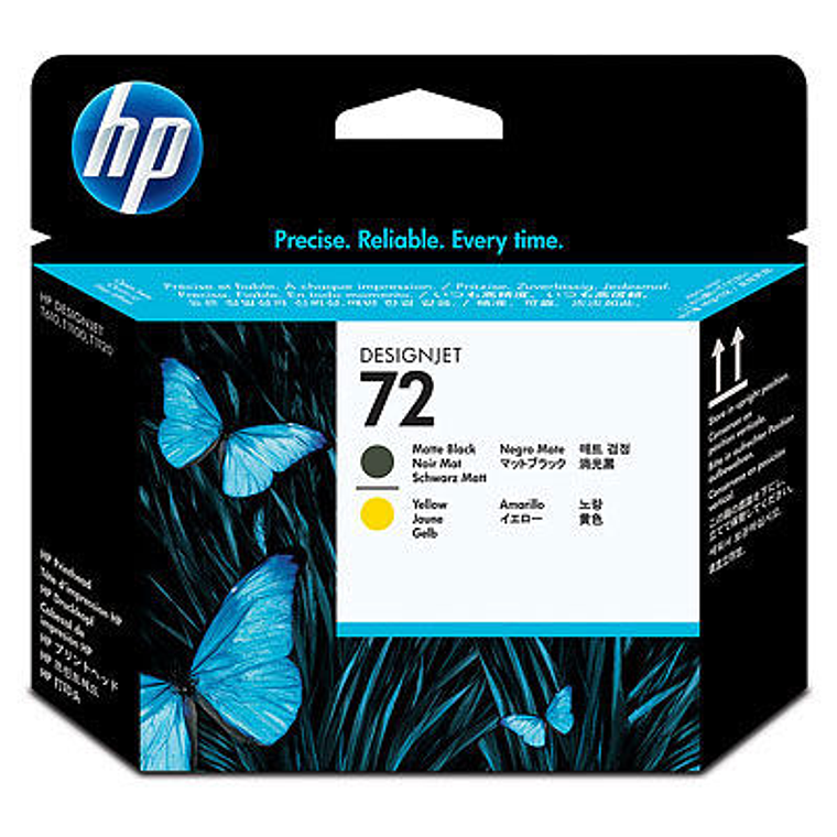 Cartucho Tinta HP 72 Color Negro / Amarillo C9384A 1