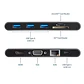 StarTech.com Docking Station USB-C con HDMI y VGA - para Mac y Windows -3x USB 3.0 - SD / micro SD - PD 3.0 - Adaptador USB C a USB 3.0 - Miniatura 4