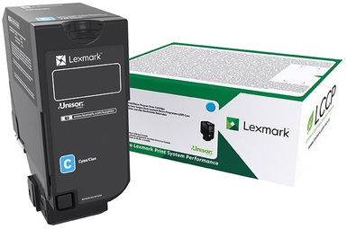 Cartucho de Tóner Lexmark 74C4HC0 color Cian