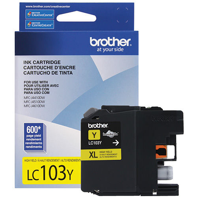 Cartucho de tinta Brother LC103Y color Amarillo 1