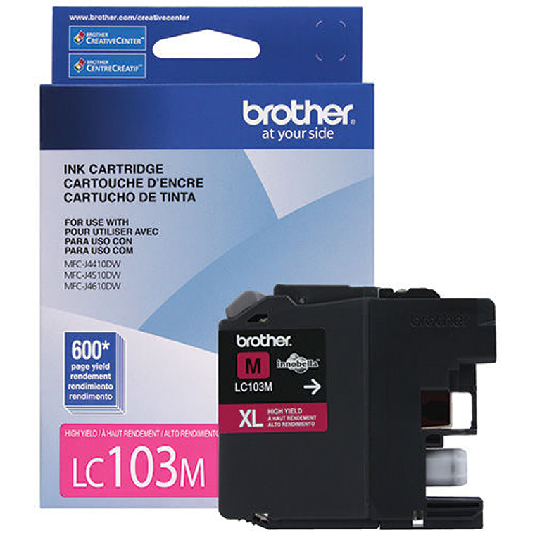 Cartucho de Tinta Brother LC103M color Magenta  1