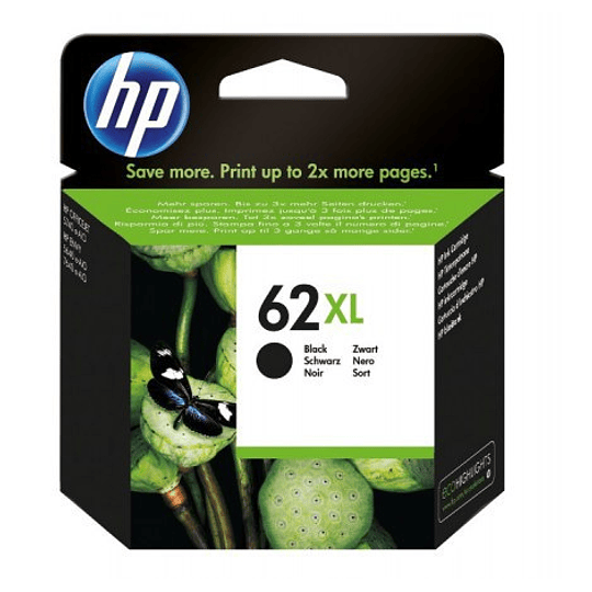 Cartucho de Tinta HP 62XL Negra original C2P05AL