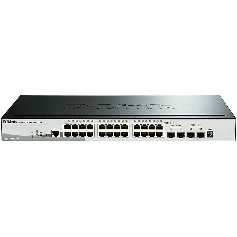 Switch 28 Puertos G Bit Conmutador POE 24 + 24 UTP 1