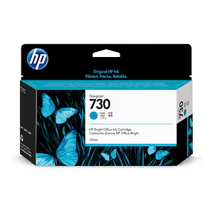 cartucho de Tinta HP 730 Color Cian 130ml P2V62A