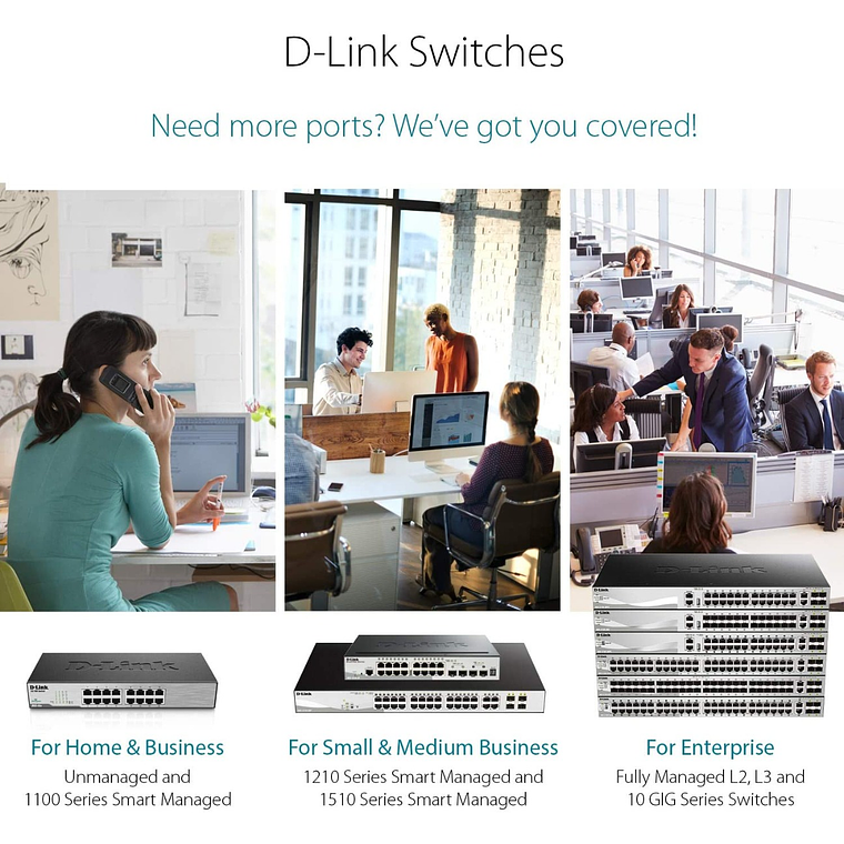 Switch 28 Puertos G Bit Conmutador POE 24 + 24 UTP 5