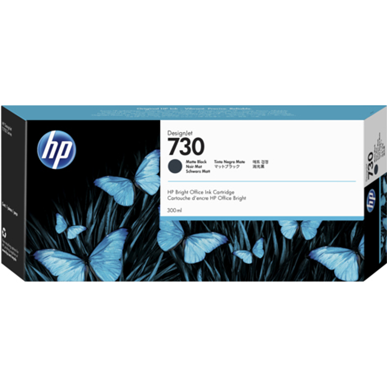Cartucho Tinta HP 730 color Negra 300ml P2V71A 1