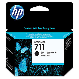 Cartucho de tinta HP 711 Color negro 80ml DesignJet CZ133A