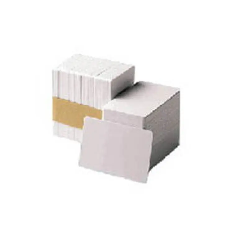 Tarjetas Pvc Blancas 30 ml (500) Zebra 1