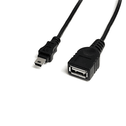 Cable 30cm Mini USB M a USB H