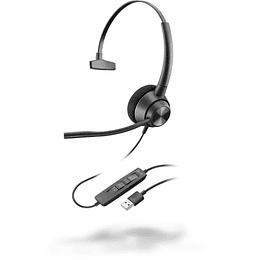 Auricular Monoaural Plantronics ENCOREpro EP310, Conexión USB-A