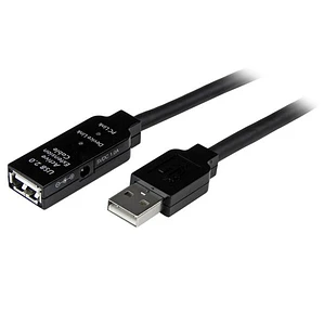 Cable 15m Extensión Alargador USB 2.0 Activo Amplificado - Macho a Hembra USB A - Negro