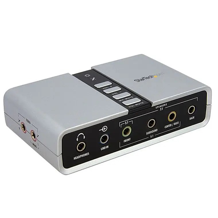 Tarjeta de Sonido 7.1 USB Externa Adaptador Conversor puerto SPDIF Audio Digital Óptico 1