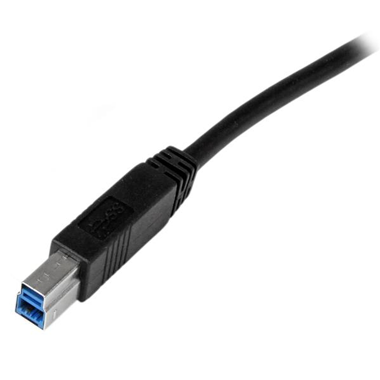 Cable USB-A a USB-B Startech, Largo 2m, Negro 3