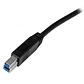 Cable USB-A a USB-B Startech, Largo 2m, Negro - Miniatura 3