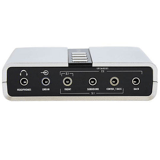 Tarjeta de Sonido 7.1 USB Externa Adaptador Conversor puerto SPDIF Audio Digital Óptico