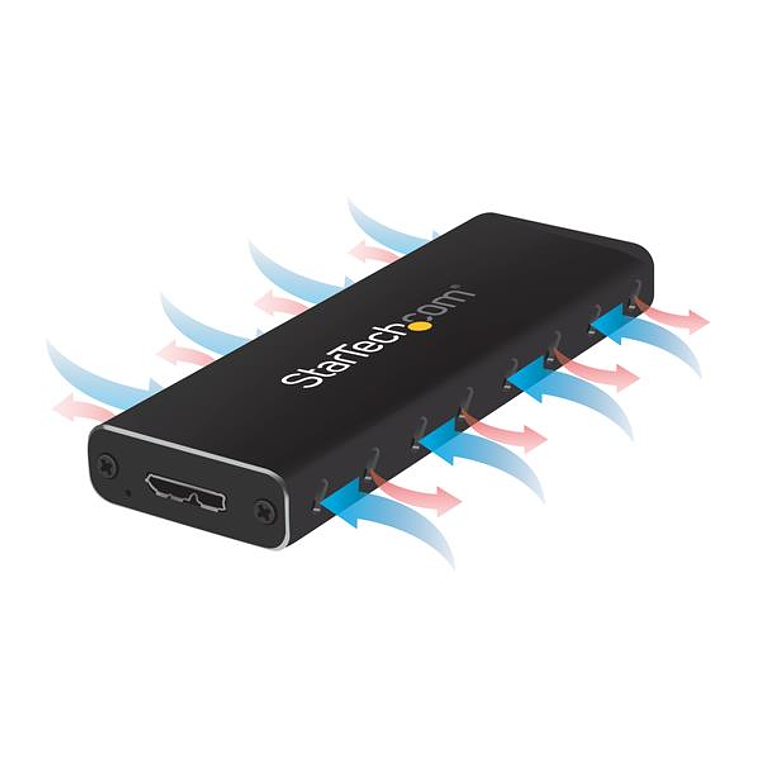 Adaptador SSD M.2 a USB 3.0 UASP con Carcasa Protectora - Conversor NGFF de Unidad SSD 3