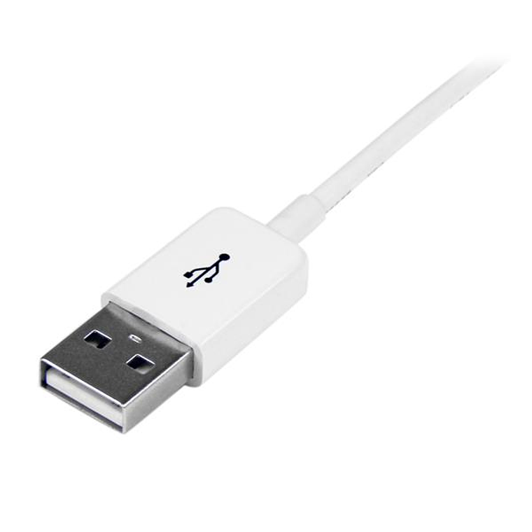 Cable 1m Alargador USB Blanco 2