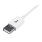 Cable 1m Alargador USB Blanco - Miniatura 2