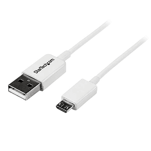 Cable 50cm USB A MicroB Blanco