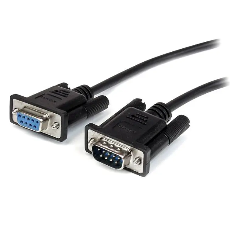 Cable 2m Extensión Directo Straight Through Serial RS232 Video EGA DB9 Macho a Hembra 1