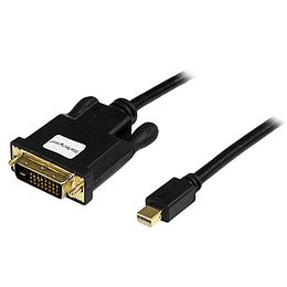 Cable de 91cm Adaptador de Video Mini DisplayPort a DVI-D - Conversor Pasivo - 1920x1200 - Negro