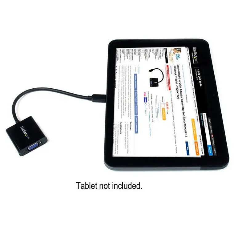 Adaptador Conversor Micro HDMI a VGA 4