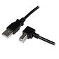 Cable USB-A a USB-B tipo Codo Startech, Largo 2m, Negro - Miniatura 1