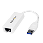 Adaptador USB-A a RJ45 | Tarjeta de Red Externa NIC USB 3.0 a 1 Puerto Gigabit Ethernet 1Gbps Blanco - Miniatura 1