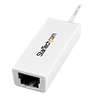 Adaptador Tarjeta de Red Externa NIC USB 3.0 a 1 Puerto Gigabit Ethernet 1Gbps RJ45 USBA Blanco