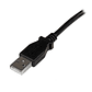Cable USB-A a USB-B tipo Codo Startech, Largo 2m, Negro - Miniatura 2