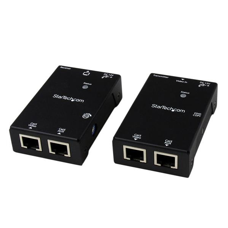 Kit Extensor Video Audio HDMI por Cable UTP Ethernet Cat5 Cat6 RJ45 con Power over Cable - 50m 1