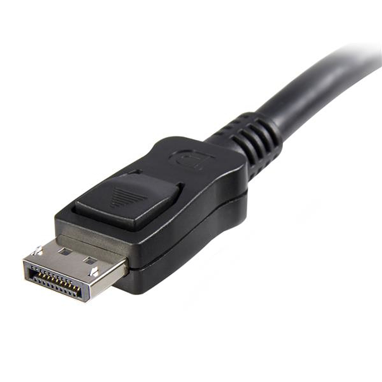 Cable DisplayPort 1.2 4K con Cierre de Seguridad, 1.8 metros, Certificado - 2x Macho DP 2