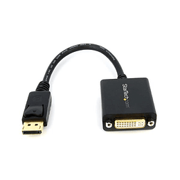Adaptador de Video DisplayPort a DVI - Convertidor Externo DP - Hasta 1920x1200 - Cable Pasivo