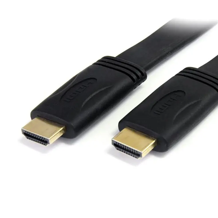 Cable HDMI de alta velocidad con Ethernet 3m Plano -2x HDMI Macho - Ultra HD 4k x 2k - Negro 1