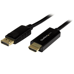 Cable Conversor DisplayPort a HDMI de 2m - Color Negro - Ultra HD 4K