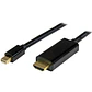 Cable Conversor Mini DisplayPort a HDMI de 2m - Color Negro - Ultra HD 4K - Miniatura 1