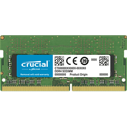 Memoria Ram 32GB DDR4 3200Mhz CL22 SoDimm Crucial sin Buffer