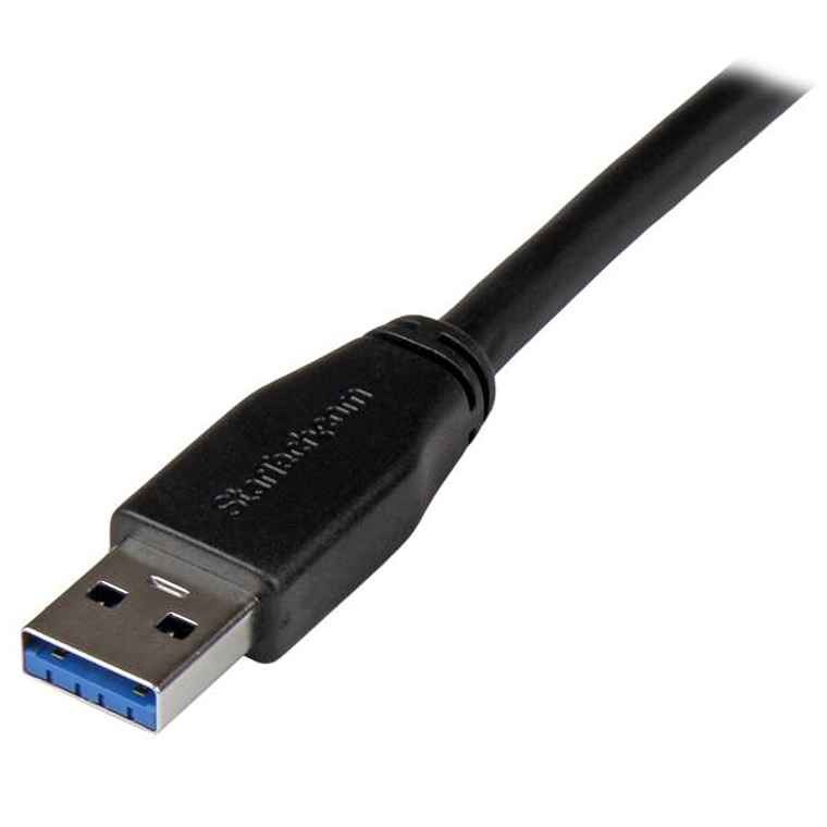 Cable USB-A a USB-B Startech SuperSpeed, Largo 10m, Negro 2