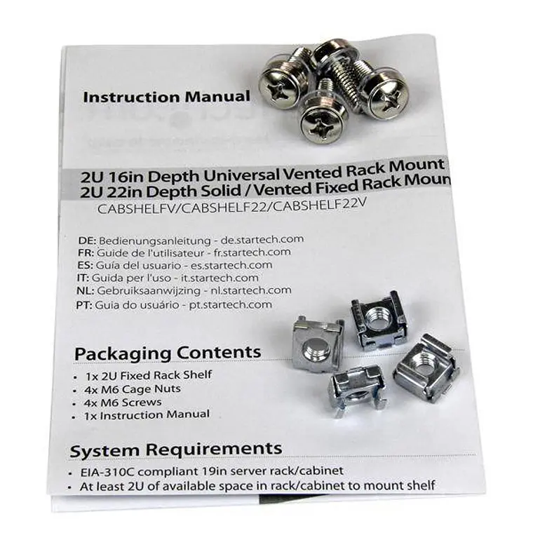 Bandeja para Rack 2U 22kg 3