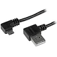 Cable USB-A a Micro-USB B tipo Codo Startech, Largo 1m, Negro - Miniatura 1